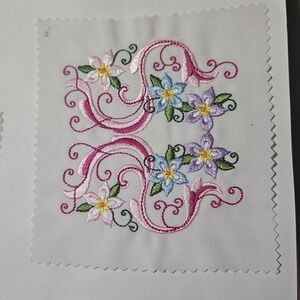 Handmade machine embroidery patch
